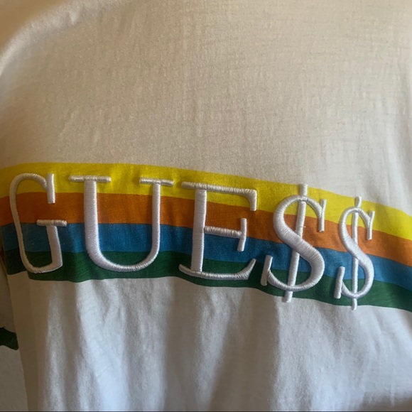 SOLD ASAP Rocky x Guess Ringer Tee Green Unisex - Picture 2 of 6